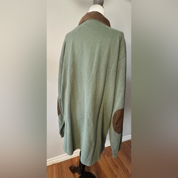 Land’s End Mens Vintage Shirt w/ Cordoroy Collar and Elbow Patches!! - Picture 8 of 12